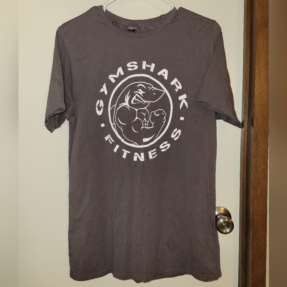 Gym Shark Grey Fitness T-shirt Large